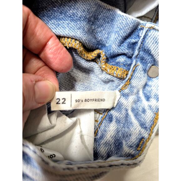 Pacsun Denim 90's Boyfriend Flower Power Jeans Size 22. Pre-Owned. - Picture 8 of 8